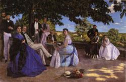 Frederic Bazille Family Reunion Norge oil painting art